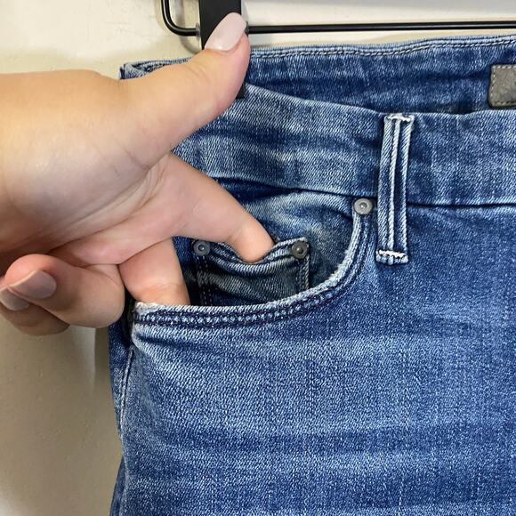 MOTHER High Waisted Looker Ankle Chew Jeans Just Like The Ones We .. Wash Sz 28 - Picture 6 of 16